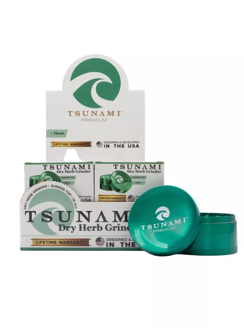 Tsunami 75mm Concave Top Herb Grinder