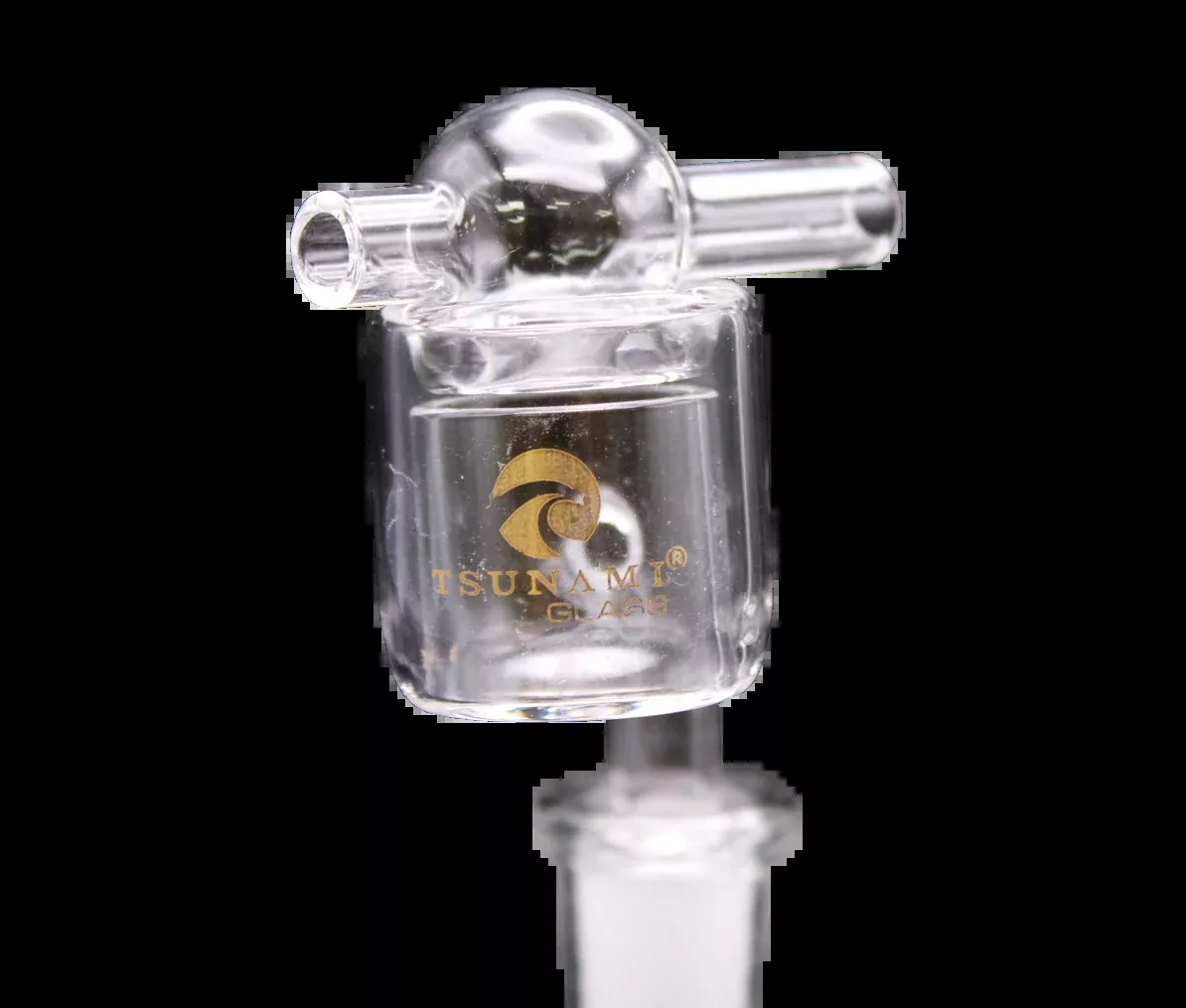 Tsunami Glass 14mm Male Thermal Quartz Banger & Carb Cap