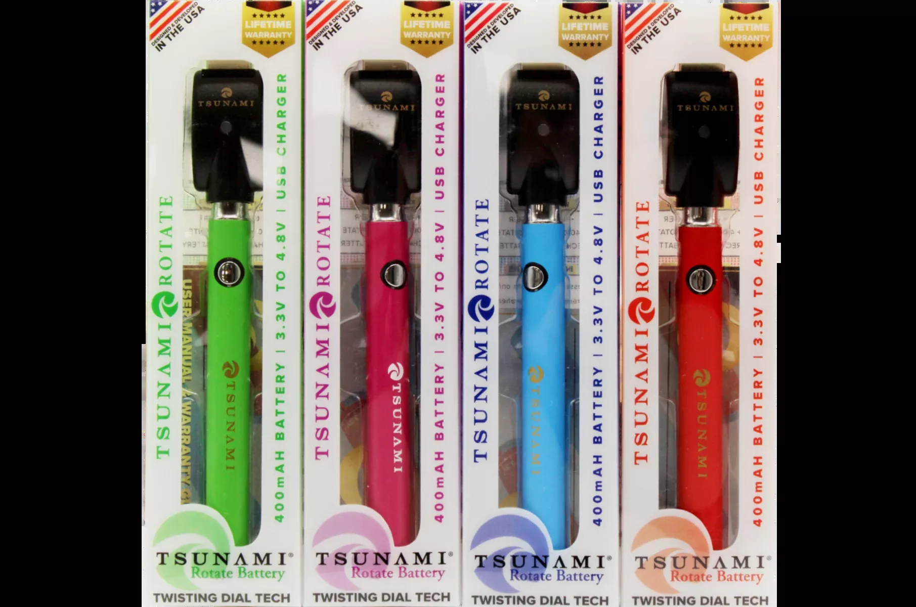 Tsunami Rotate 400mAh 510 Battery