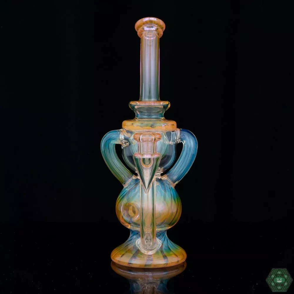 Tube Sock Glass Hustle Fumed Begg Beater - Unique 10MM Dab Rig with Fumed Finish and Enhanced Filtration