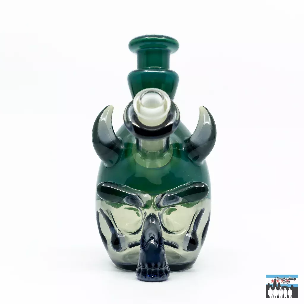 Tuskum Glass Skull Water Dragon – Handcrafted Recycler Rig with Artistic Design