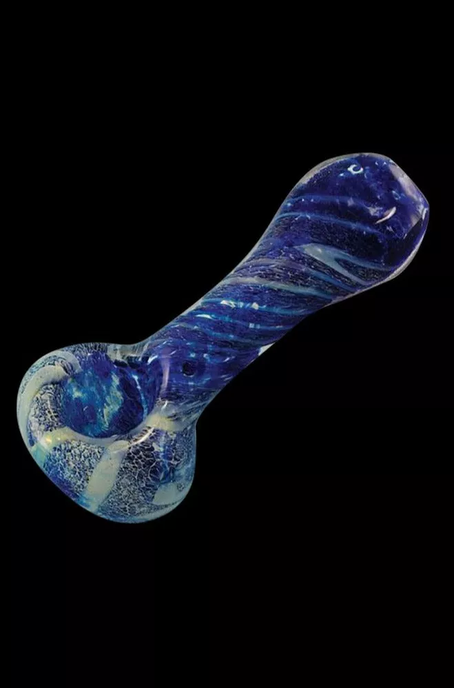 Twisted Frit 4″ Glass Pipe