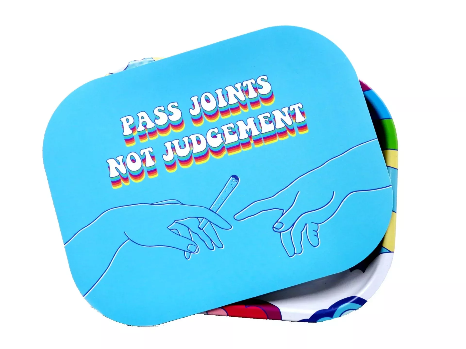 Ugly House 2pc Small Retro Rainbow Rolling Tray