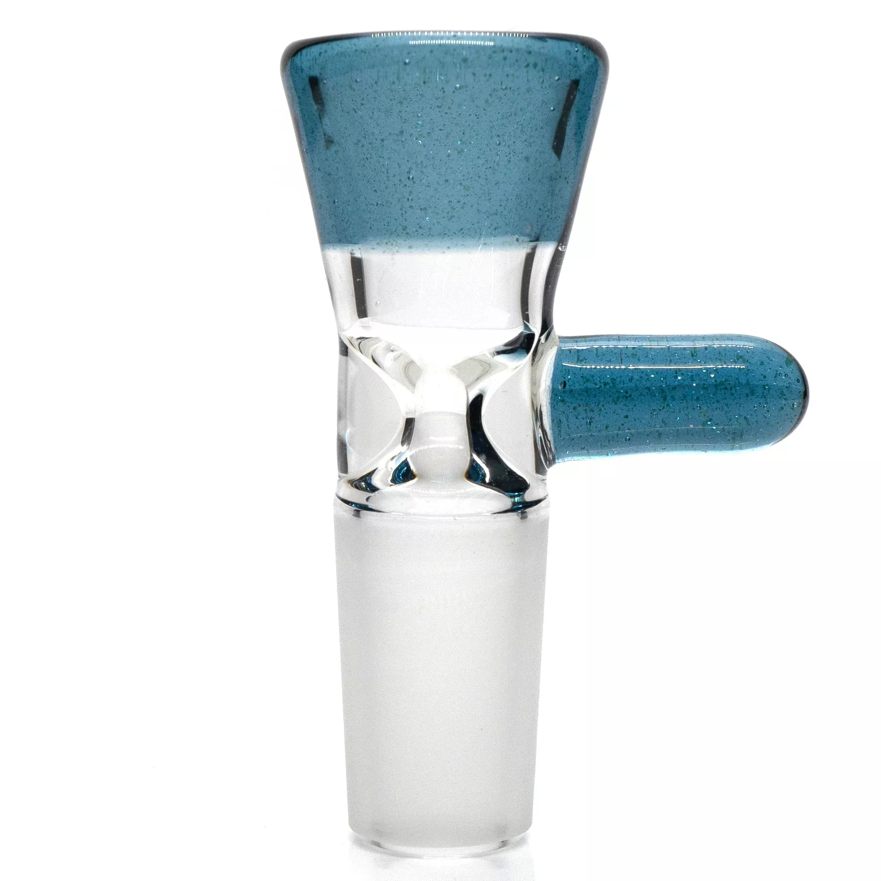 Unity Glassworks - Single Hole Martini Slide - 14mm - Blue Stardust