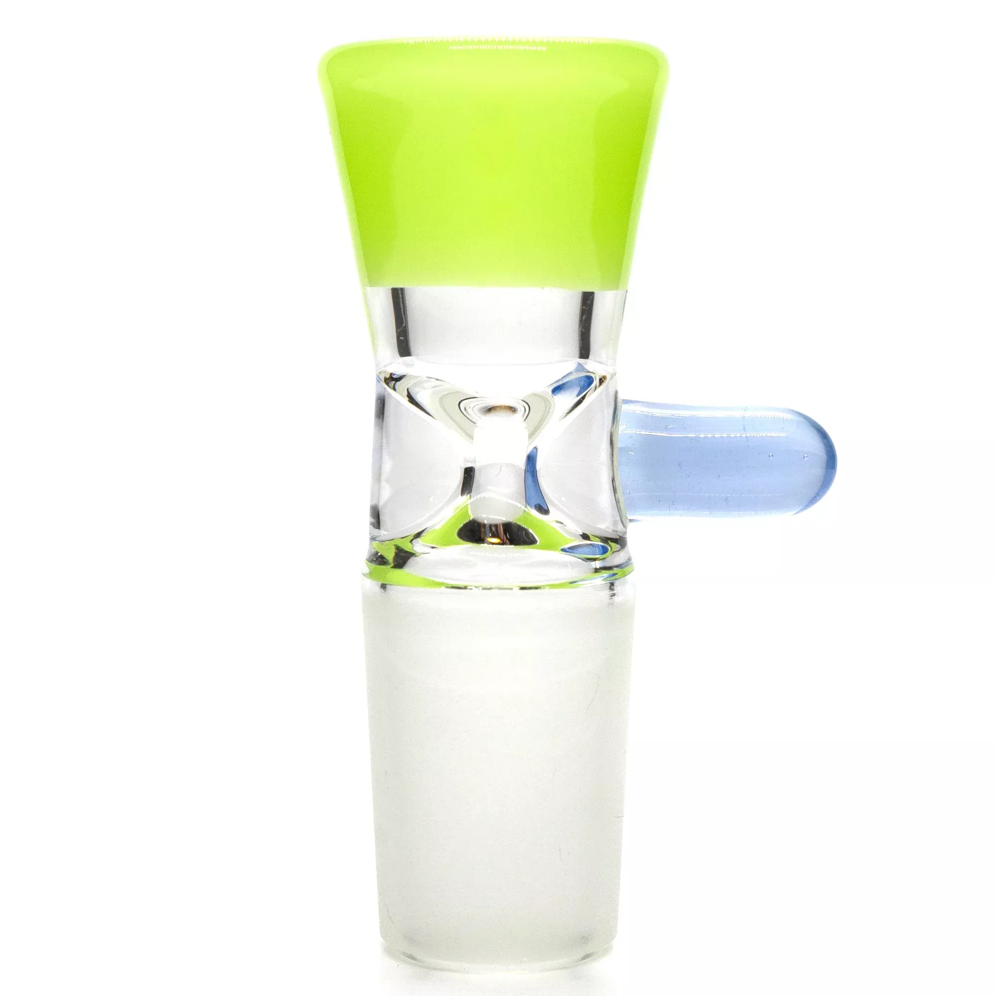 Unity Glassworks - Single Hole Martini Slide - 18mm - Antidote & Light Blue Satin