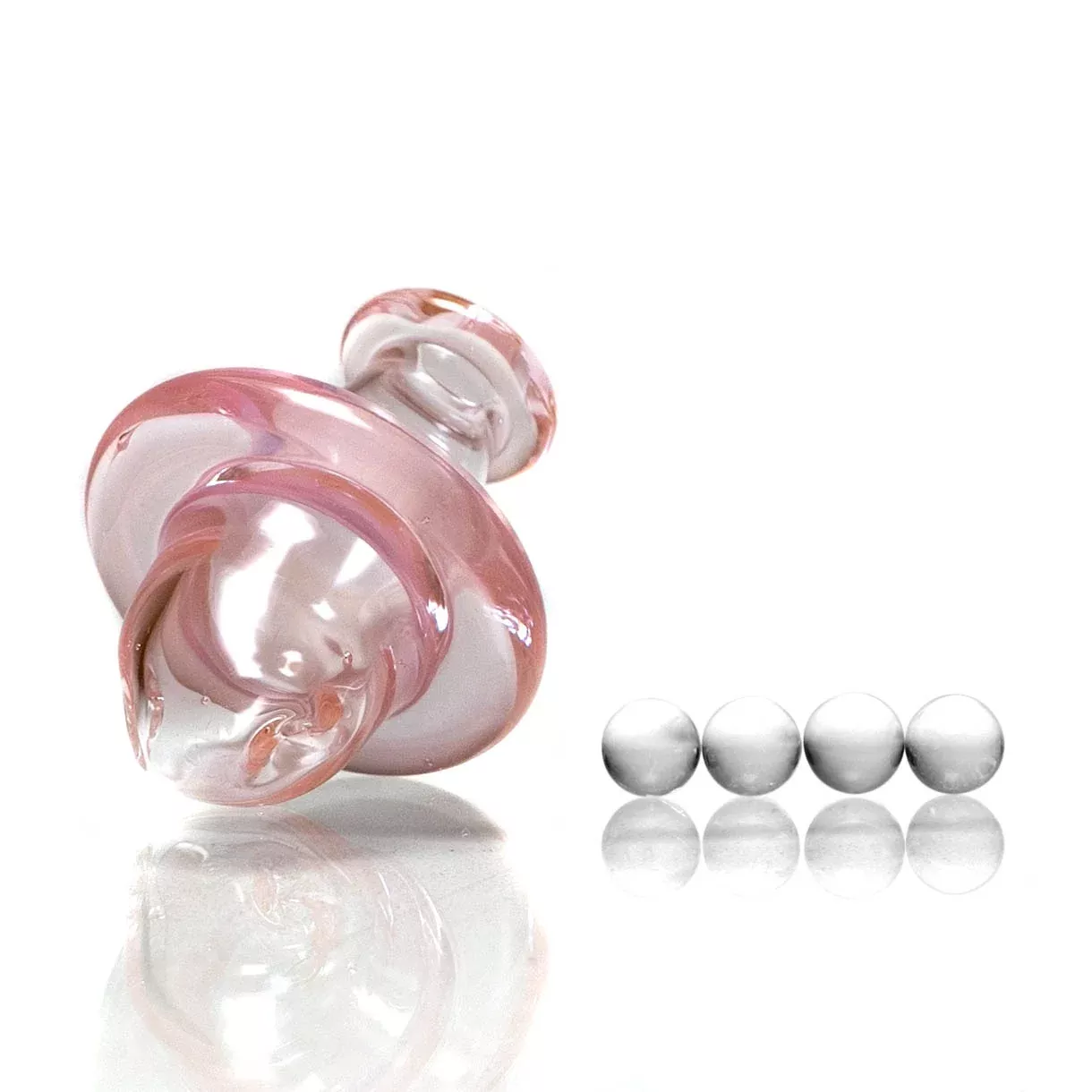 Unity Glassworks - Spinner Cap - Transparent Pink