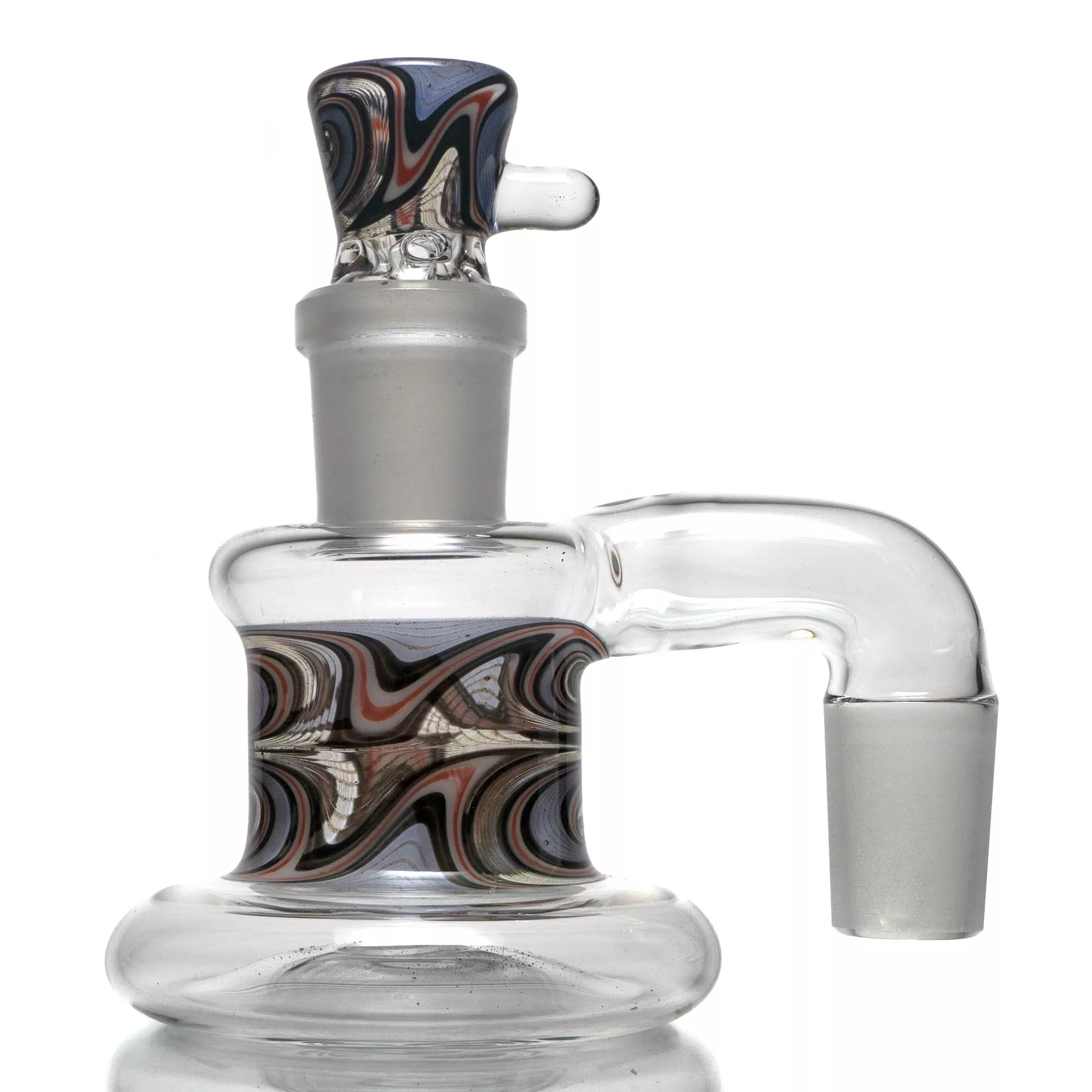 Unity Glassworks - Worked Dry Catcher Set - 18mm - Shadow, Red & White