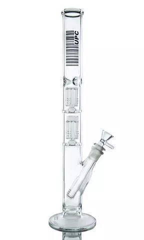UPC 20" 5mm Double Tree Perc Straight Tube