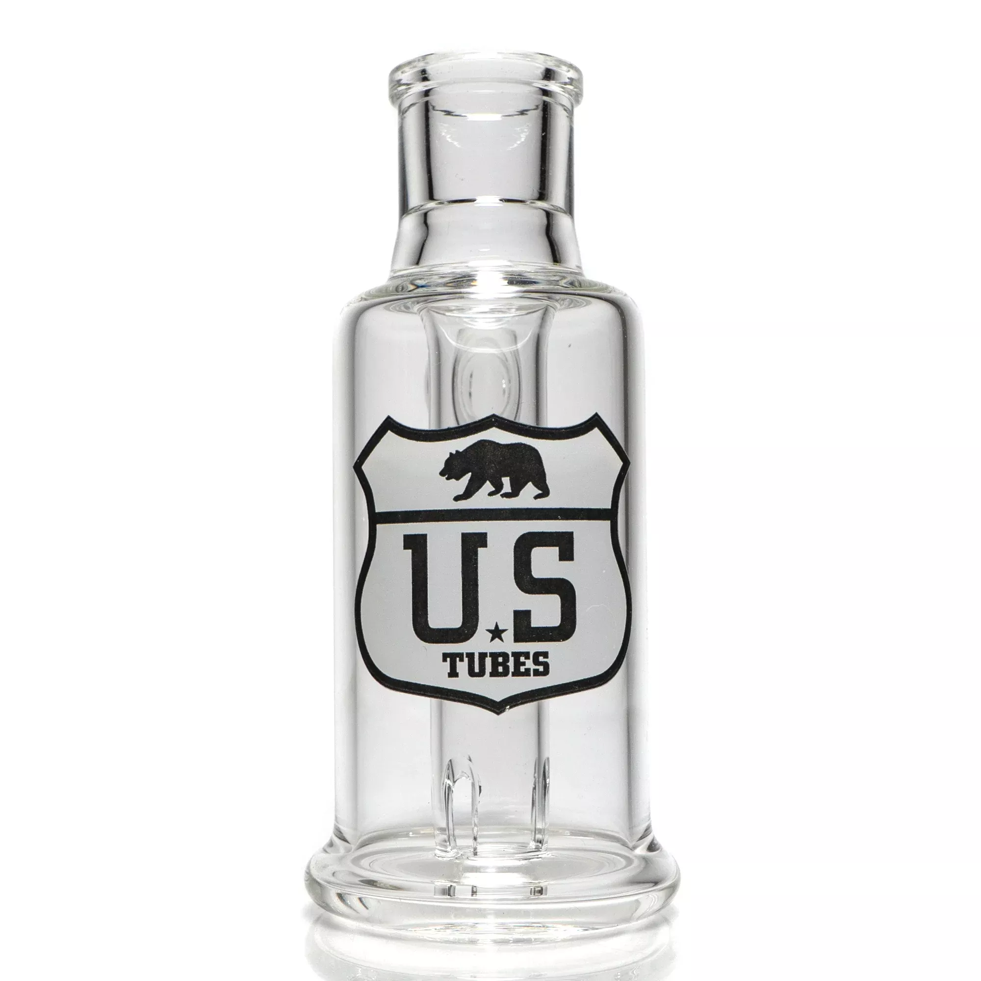 US Tubes - Ash Catcher - 18mm 45° - White & Gray Highway Label
