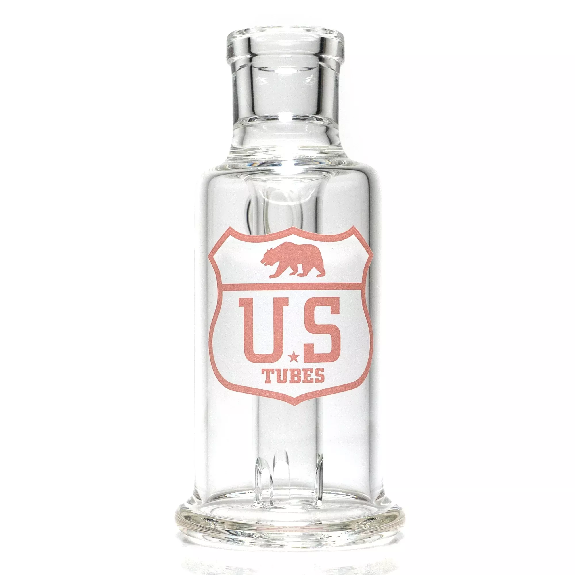 US Tubes - Ash Catcher - 18mm 45° - White & Pink Highway Label