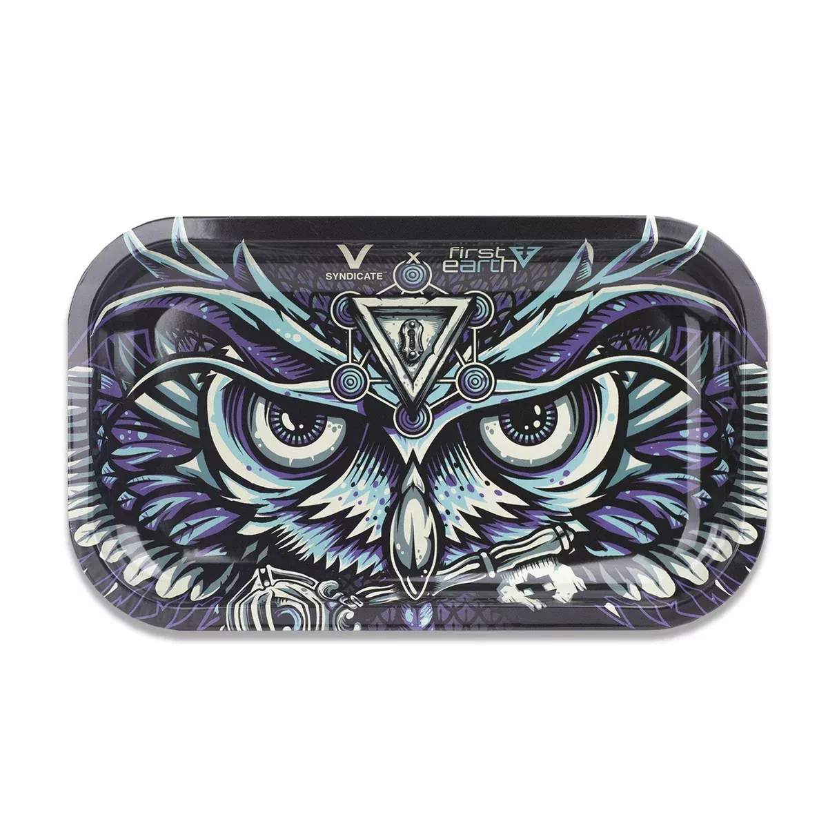 V Syndicate Metal Rolling Tray – Stylish Medium-Sized Accessory