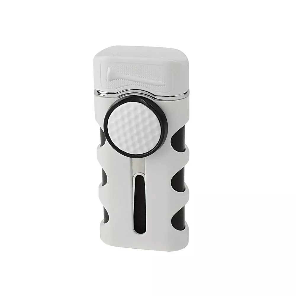 Vector - Caddie - Single Flame Torch Lighter w / Tools - White Matte