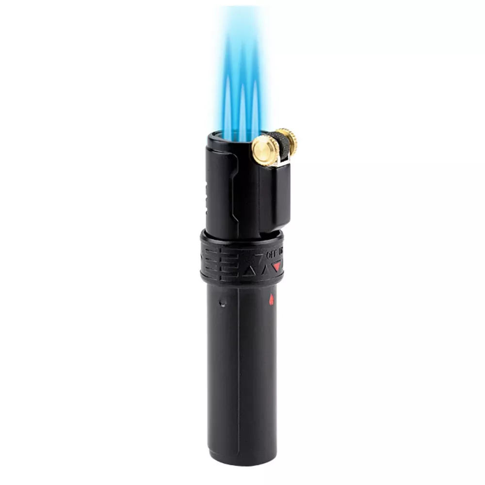 Vector - Robusto - Triple Flame Torch Lighter - Black Matte