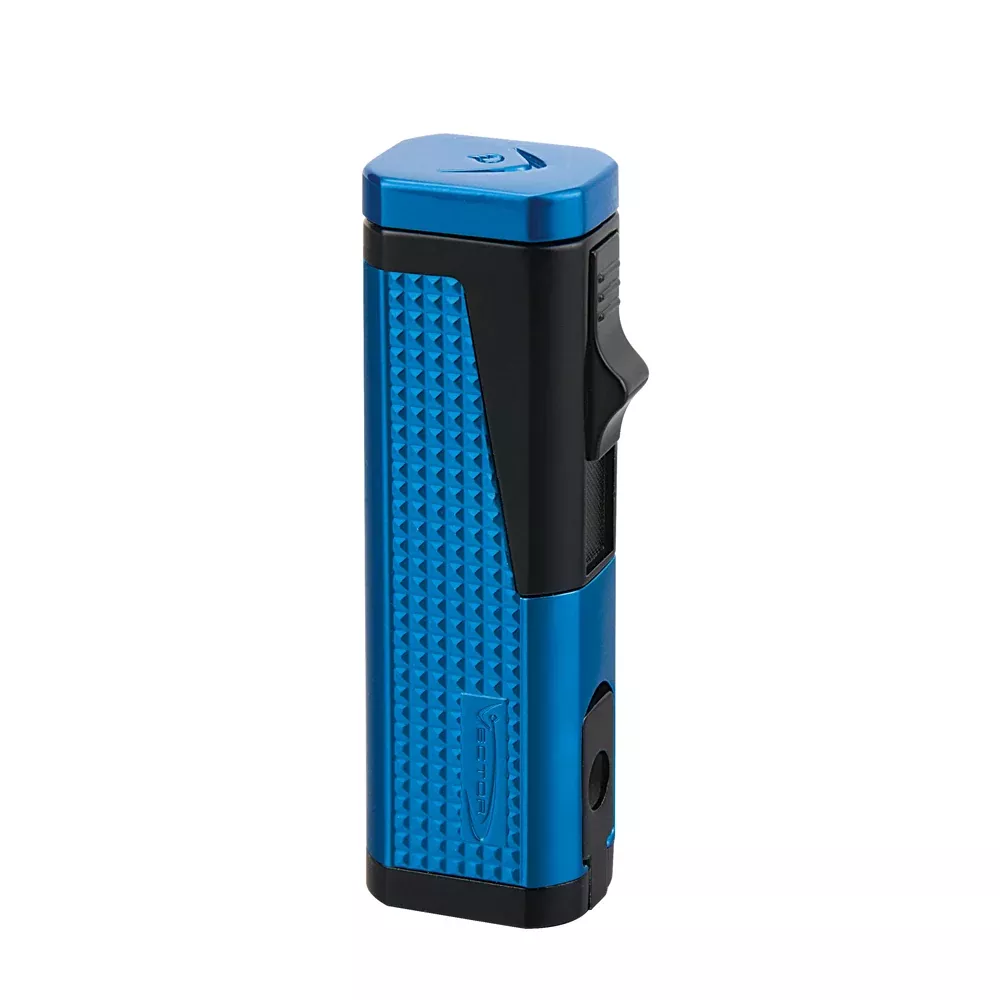 Vector - Urbano - Triple Flame Torch Lighter w / Punch - Sparkle Blue