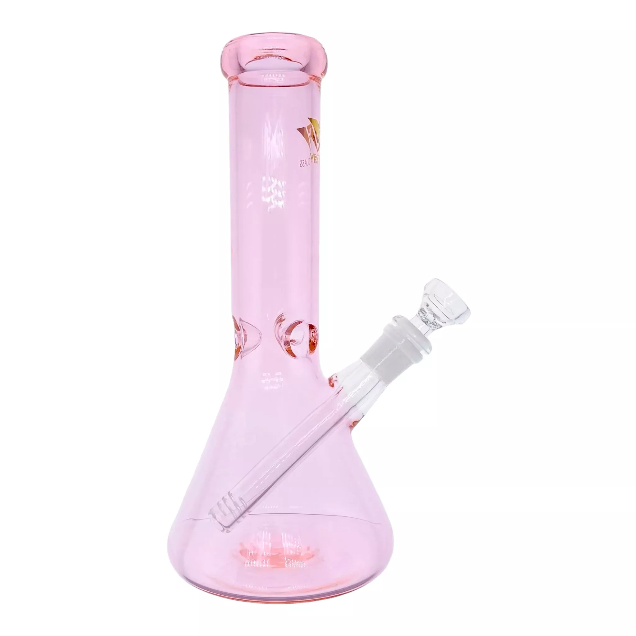 Vertex Glass Pink Beaker Bong 10 Inches