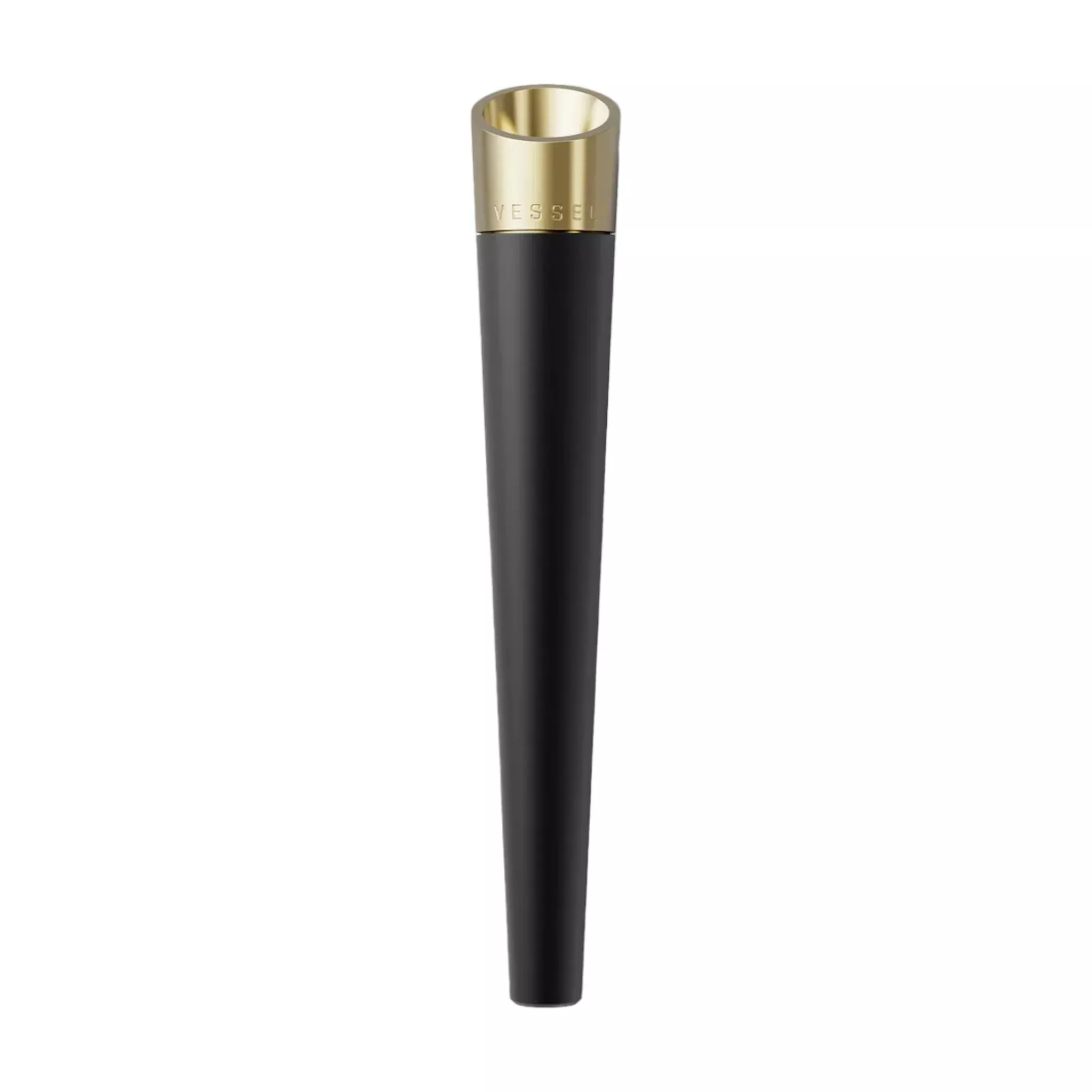 Vessel - Cone Helix Series Metal Hand Pipe Black
