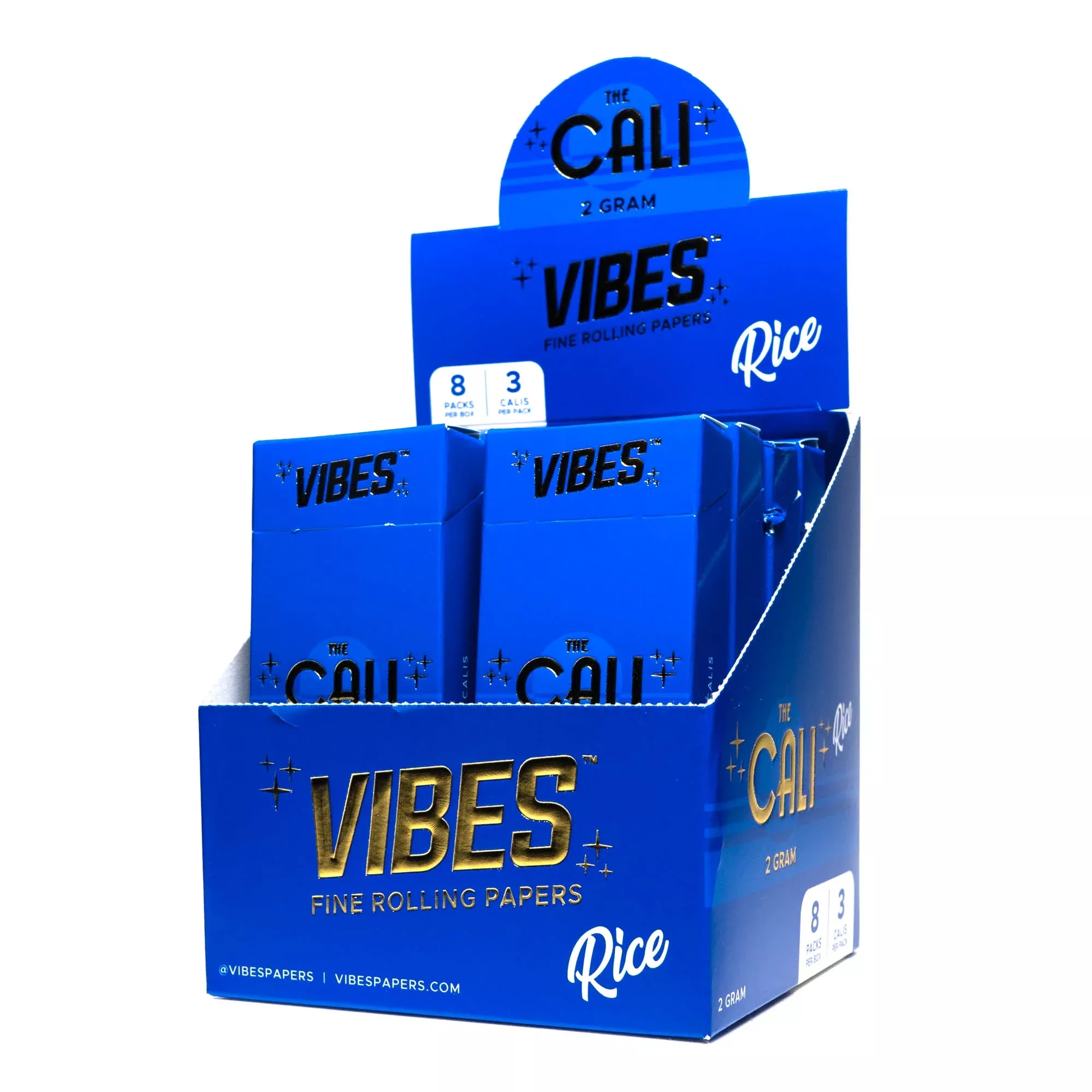 Vibes - The Cali - Rice - 3 Cones - 2 Gram - 8 Pack Box
