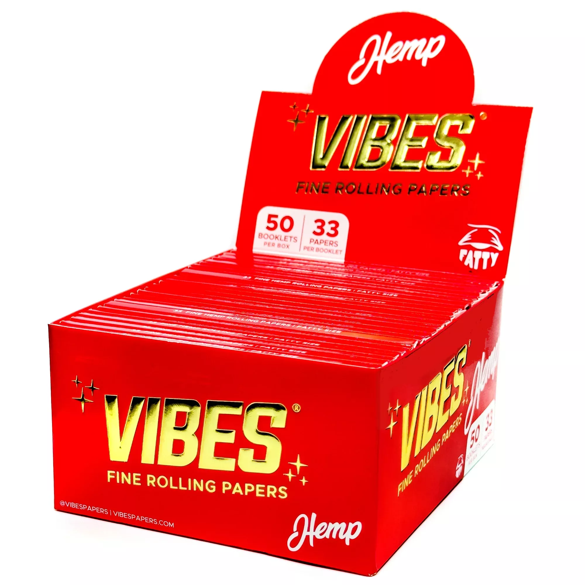 Vibes - Fatty Hemp - 33 Paper Booklet - 50 Pack Box