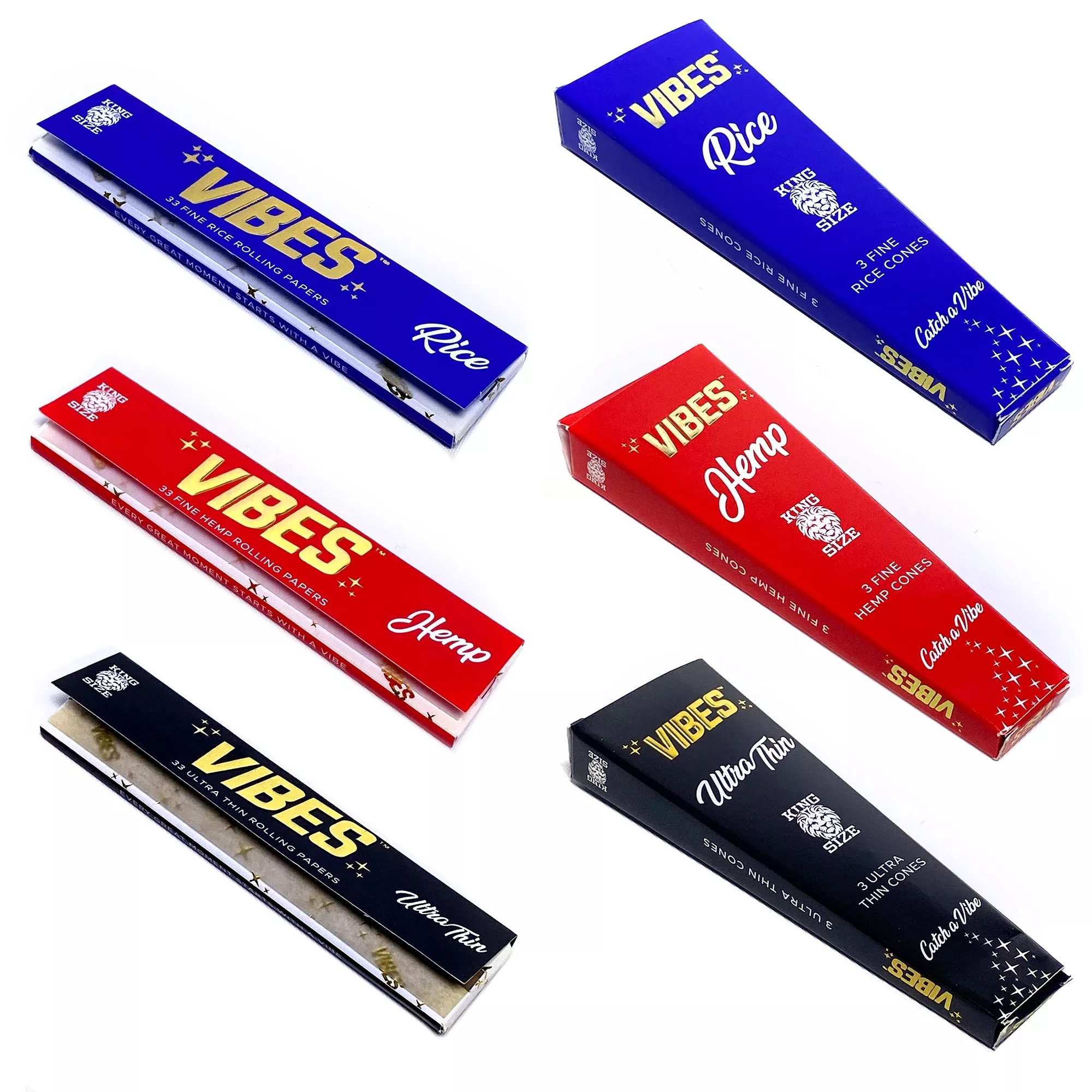 Vibes - King Size Slim Sampler 6-Pack