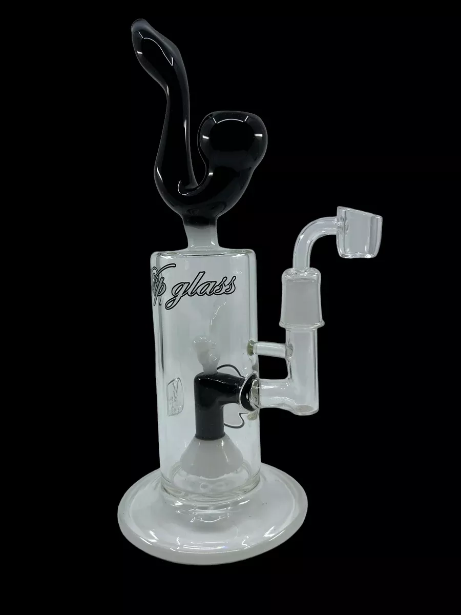 VIP Glass Sherlock-Style Water Pipe - Showerhead Perc for Enhanced Filtration