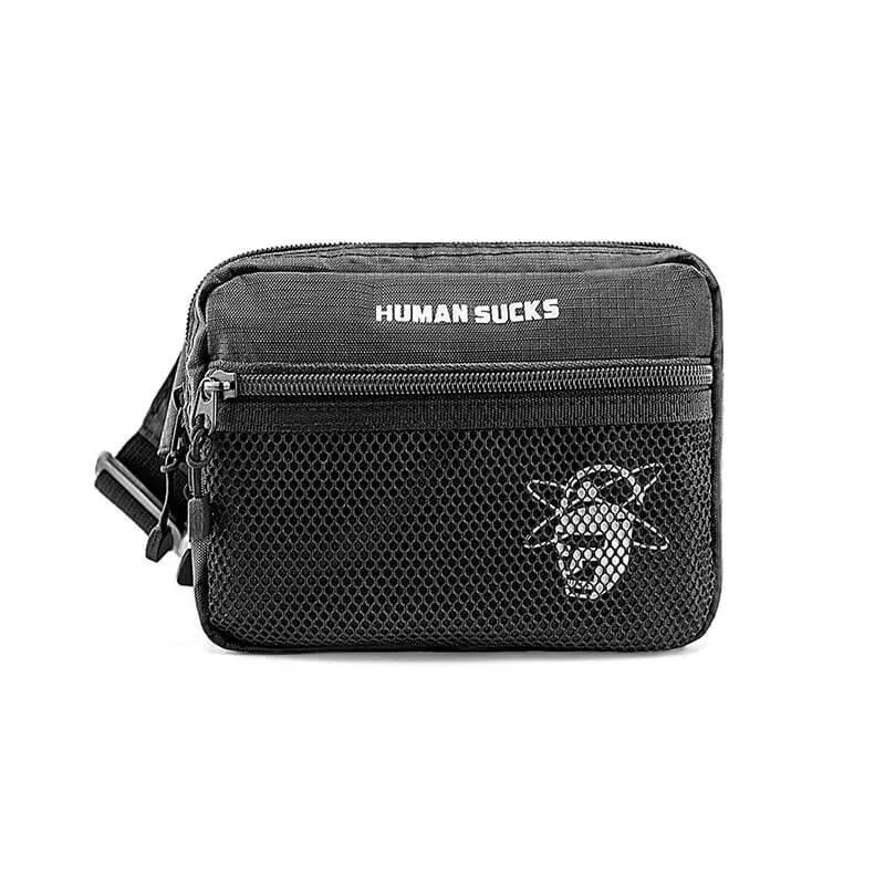 Waterproof Nylon Black Bum Bag Fanny Pack