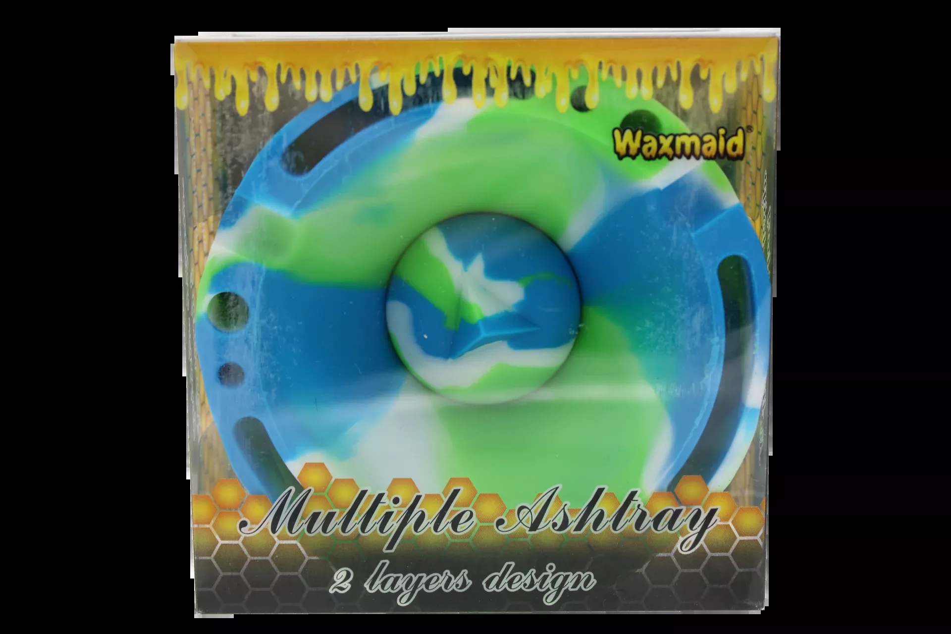 Waxmaid 4.29" Pyramid Silicone Round Ashtray