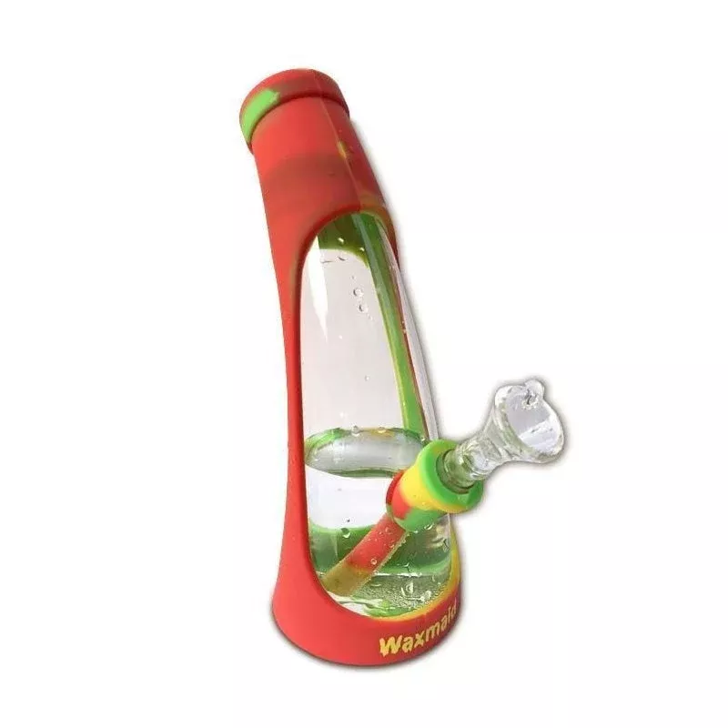 Waxmaid - 8" Horn Silicone & Glass Water Pipe