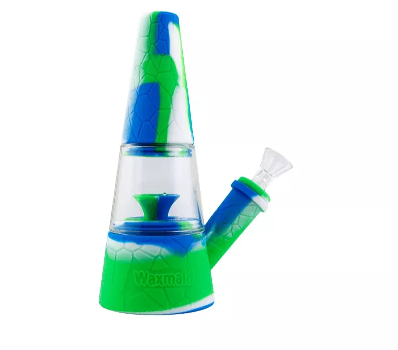 Waxmaid Fountain 2-in-1 Silicone Water Pipe – Modular Suction Base