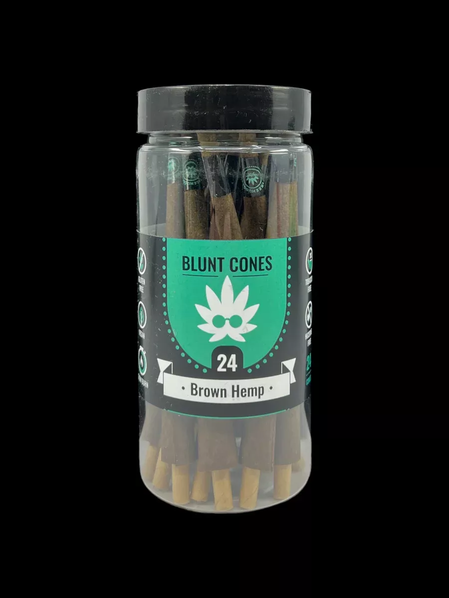 We Tree Huggers Brown Hemp Cones – 24-Pack Eco-Friendly Pre-Rolls