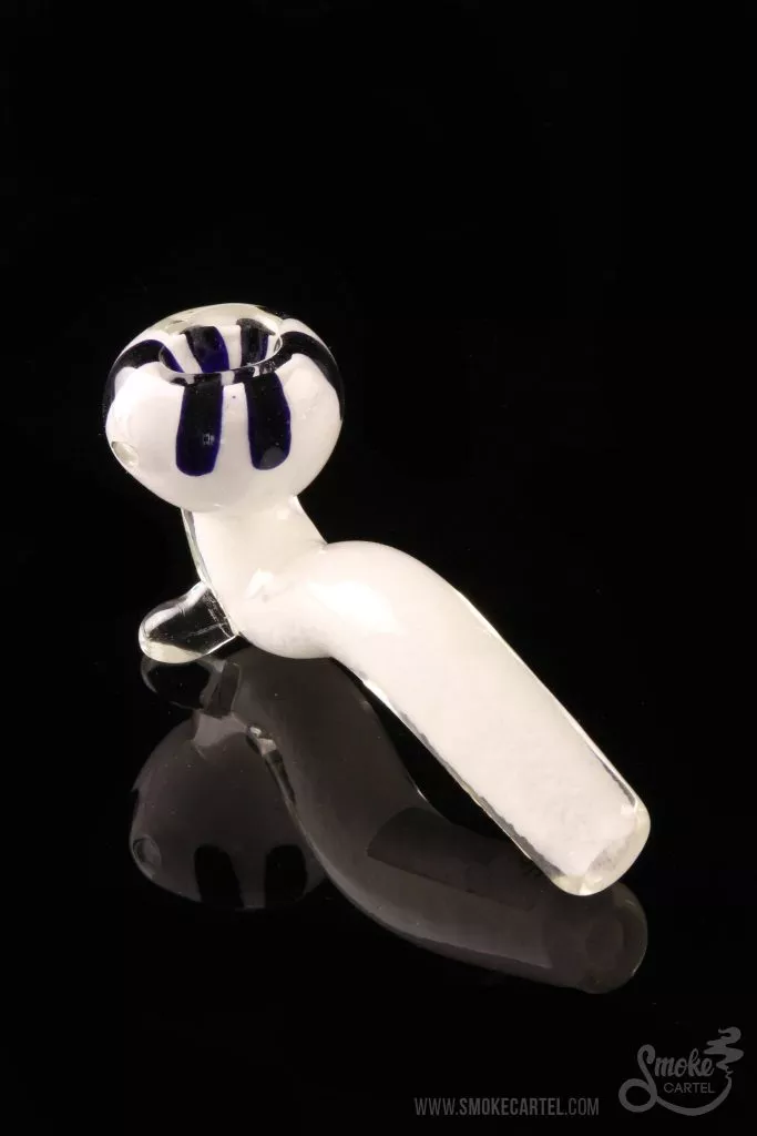 White Fritted Sherlock with Black ‘Daisy’ Fritted Bowl