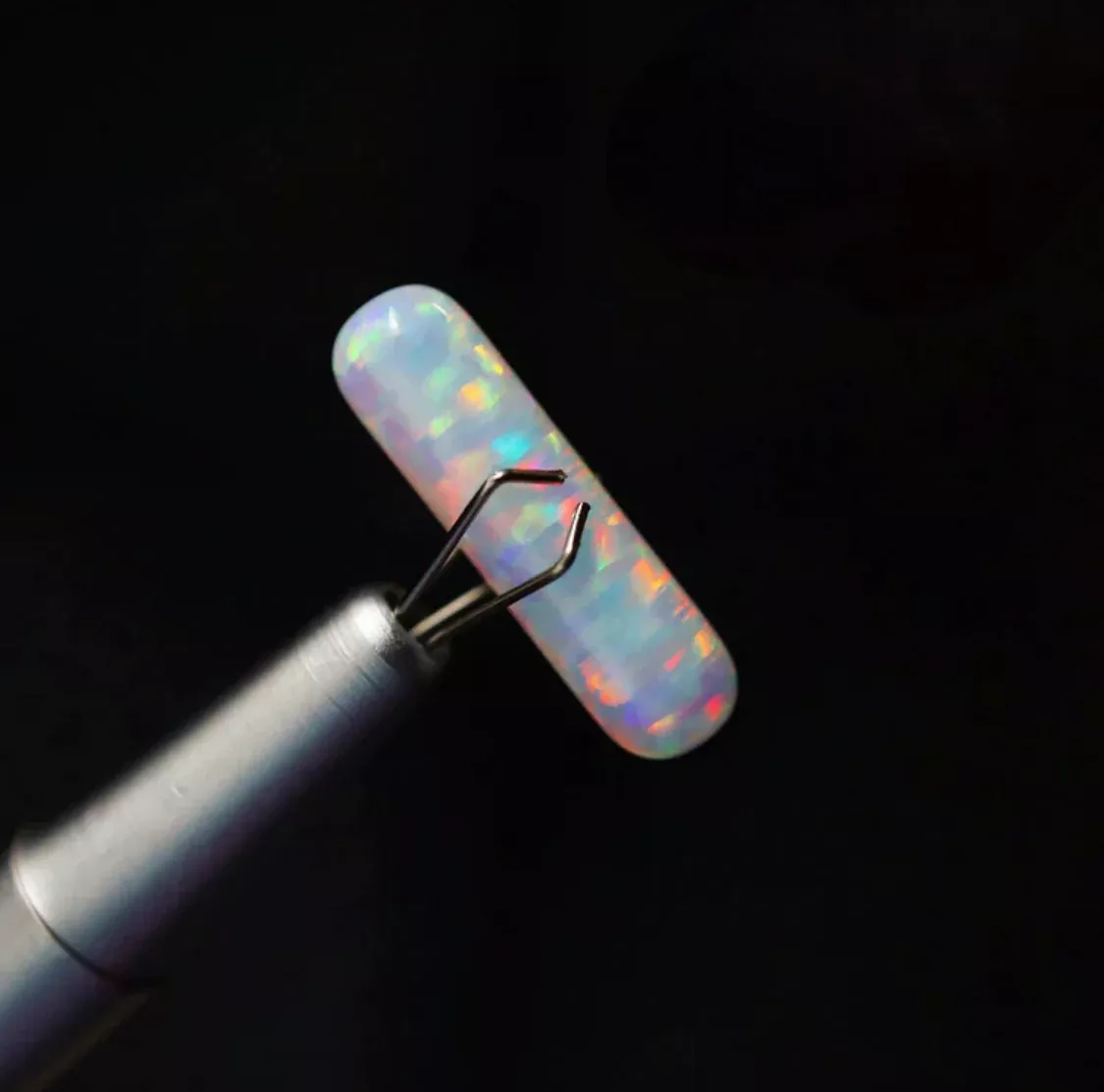 White Opal Terp Slurper Pillar (Fits 25mm Banger) by Ruby Pearl Co.