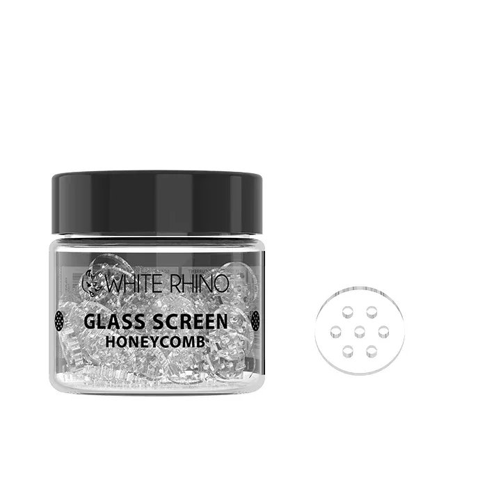 White Rhino Honeycomb Screens - 100 Count Jar