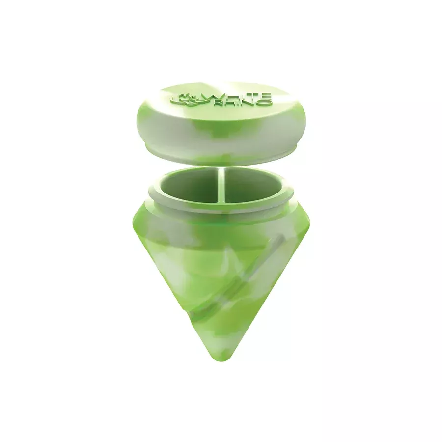 White Rhino Silicone Diamond Spinner Carb Cap 4 Pack - Assorted