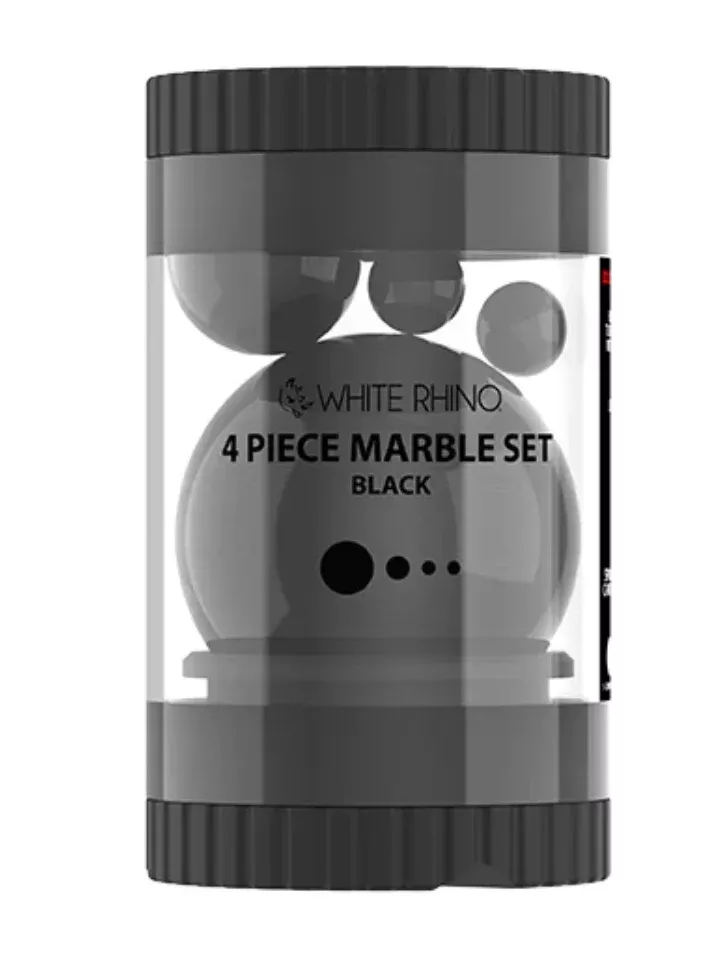 White Rhino Terp Slurper Marble Set - 4-Piece Glass Enhancer