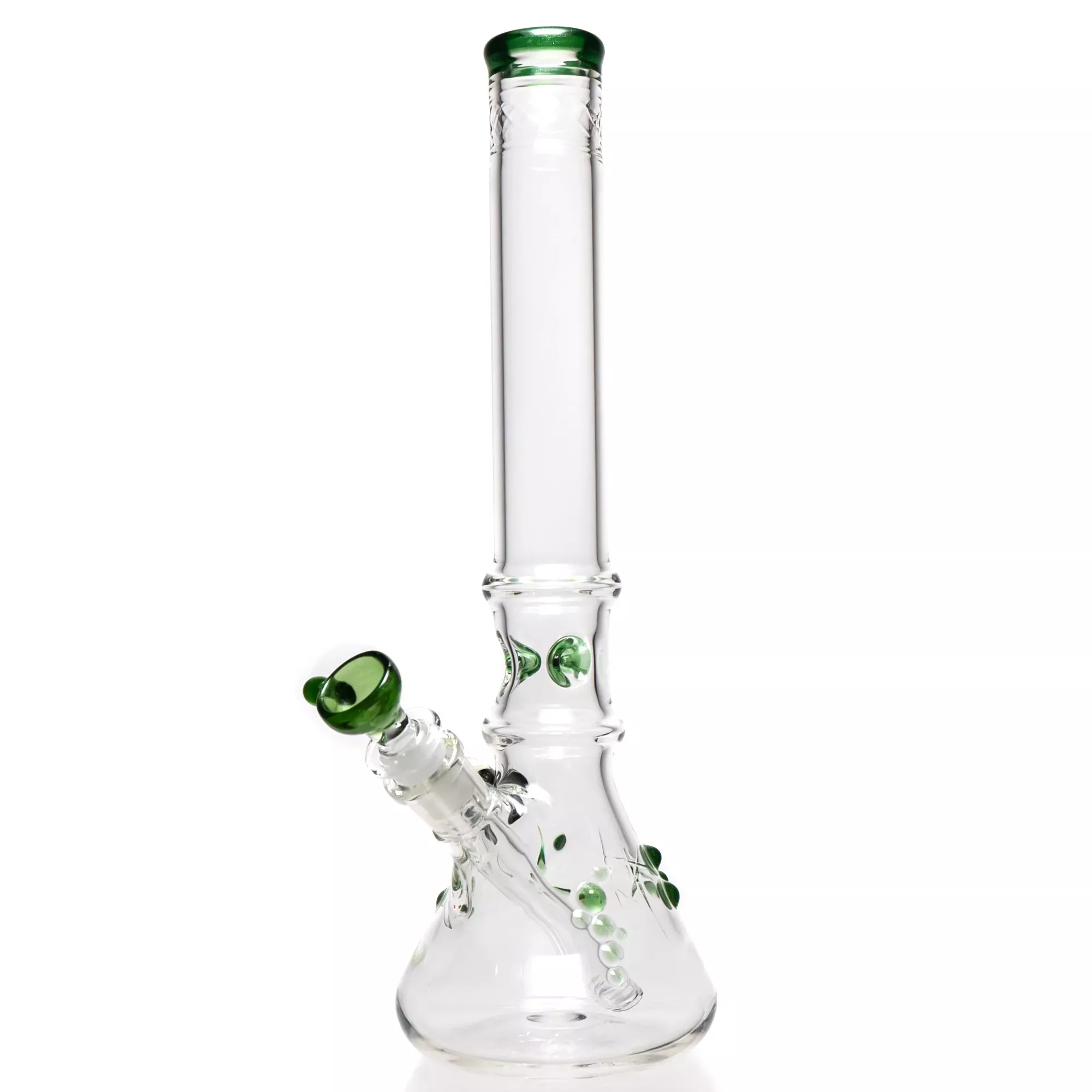 Wil Glass - Beaker - 38x4 - Green Stardust Accents
