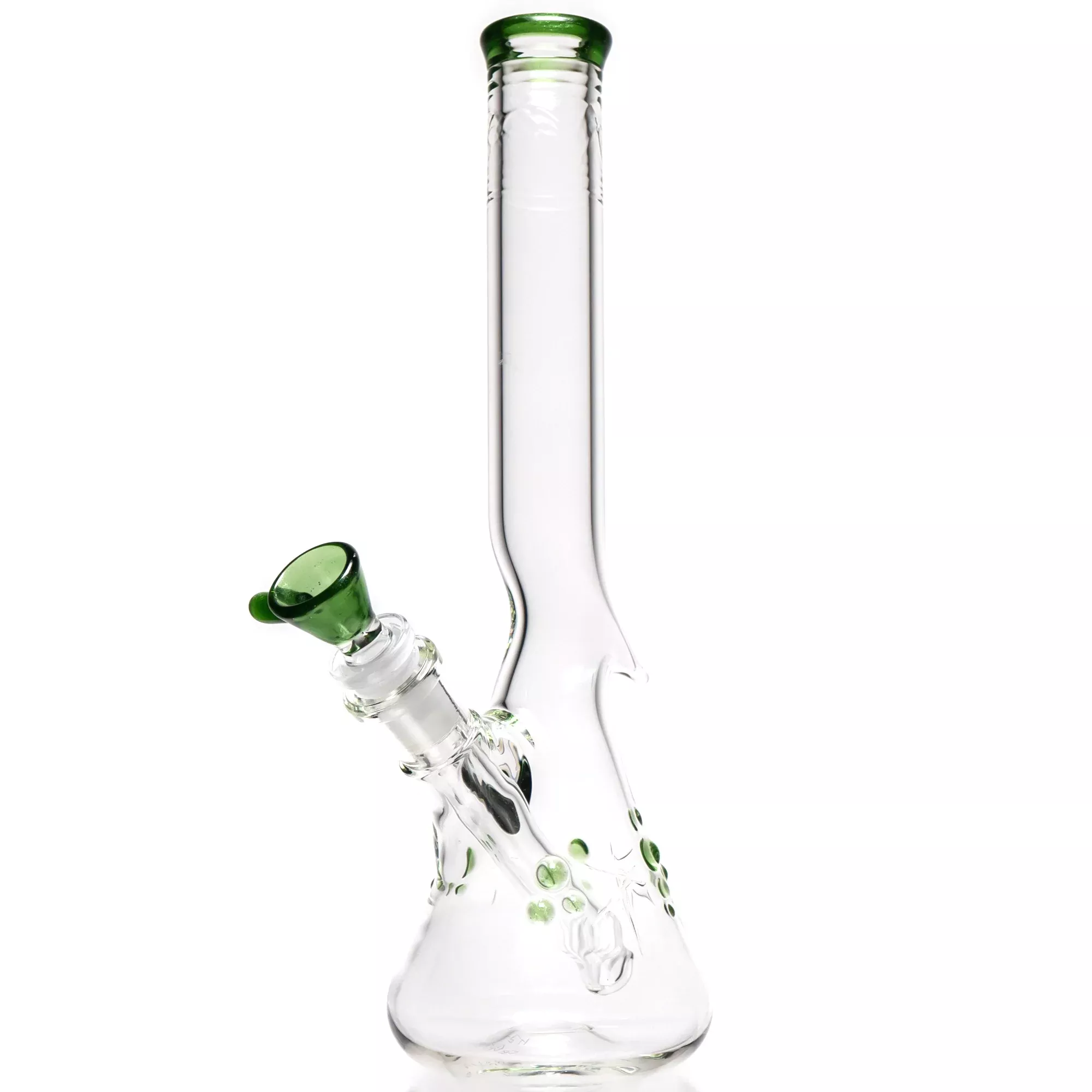 Wil Glass - Mini Beaker - 32x4 - Green Stardust Accents