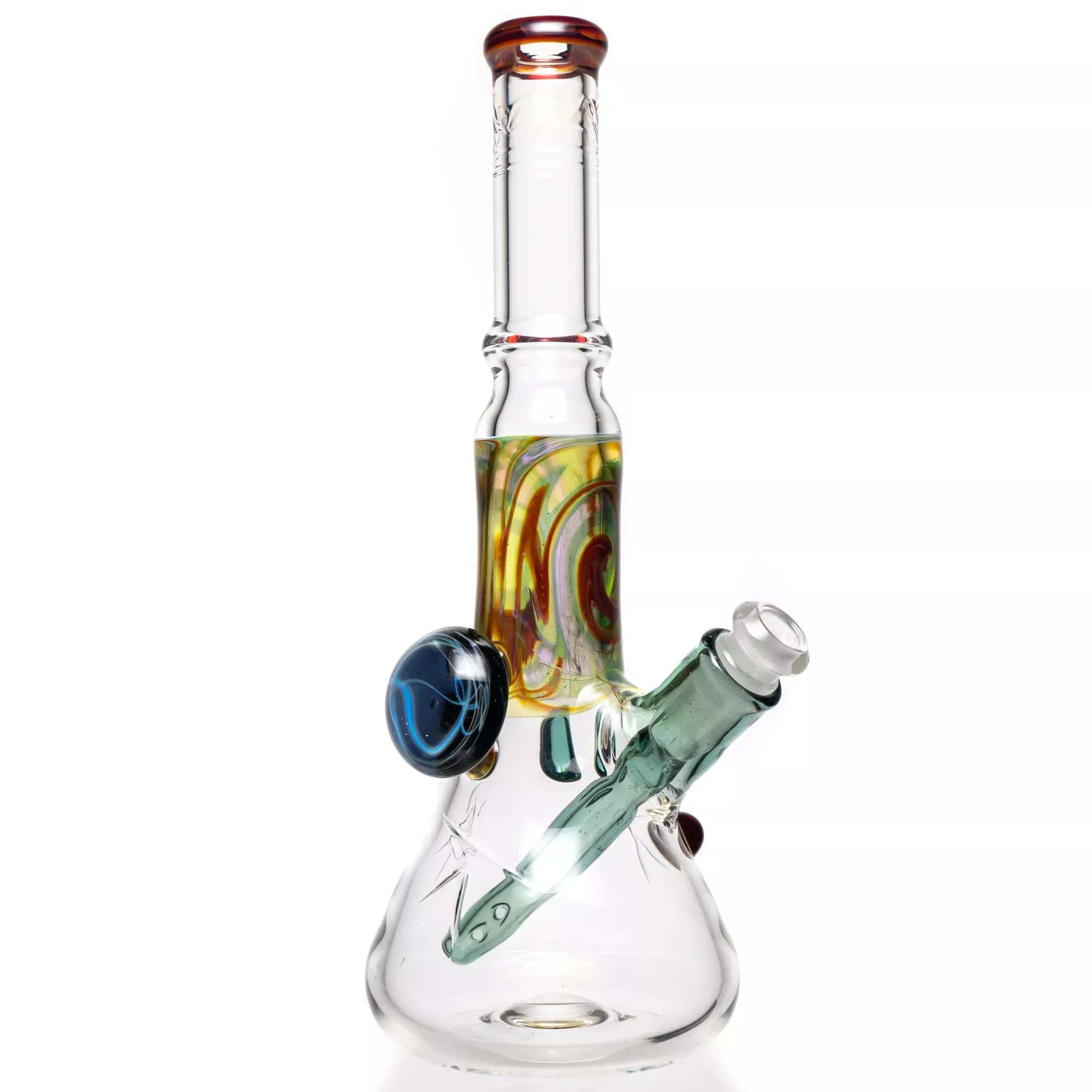 Wil Glass - Reversal Mini Beaker - Amber Purple