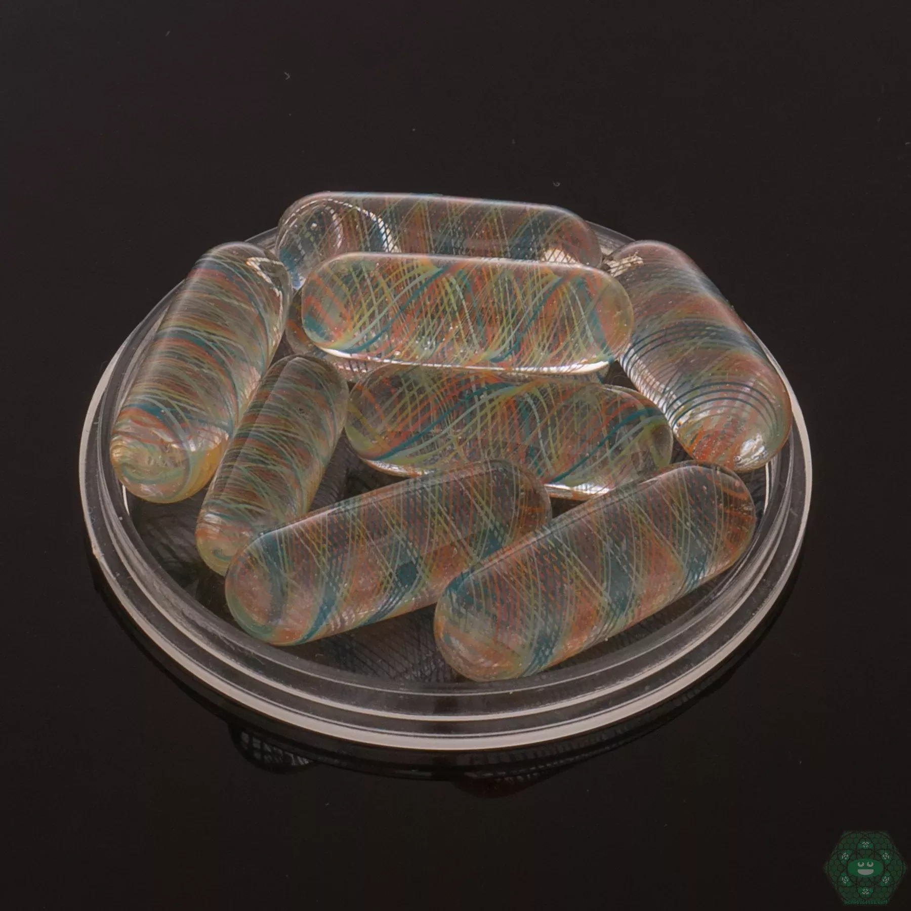Willy Wolly Glass Rainbow Pills - Colorful Terp Pearls for Dabbing