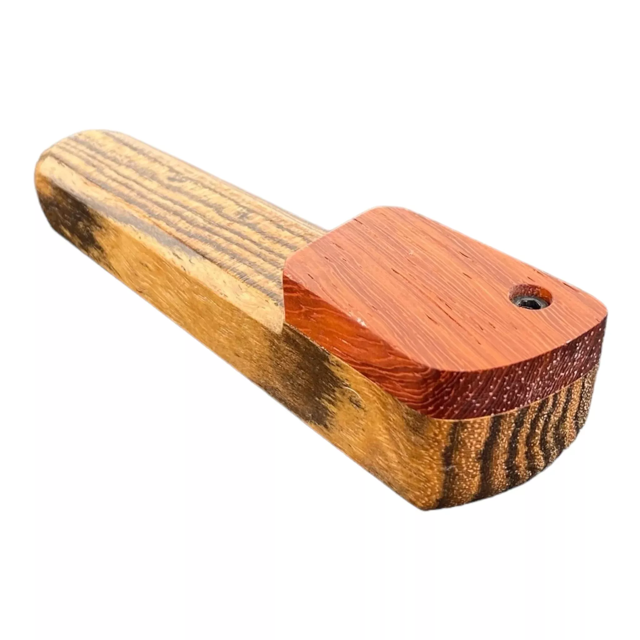 Wood Hand Pipe - Rectangle Wood Pipe With Swivel Lid
