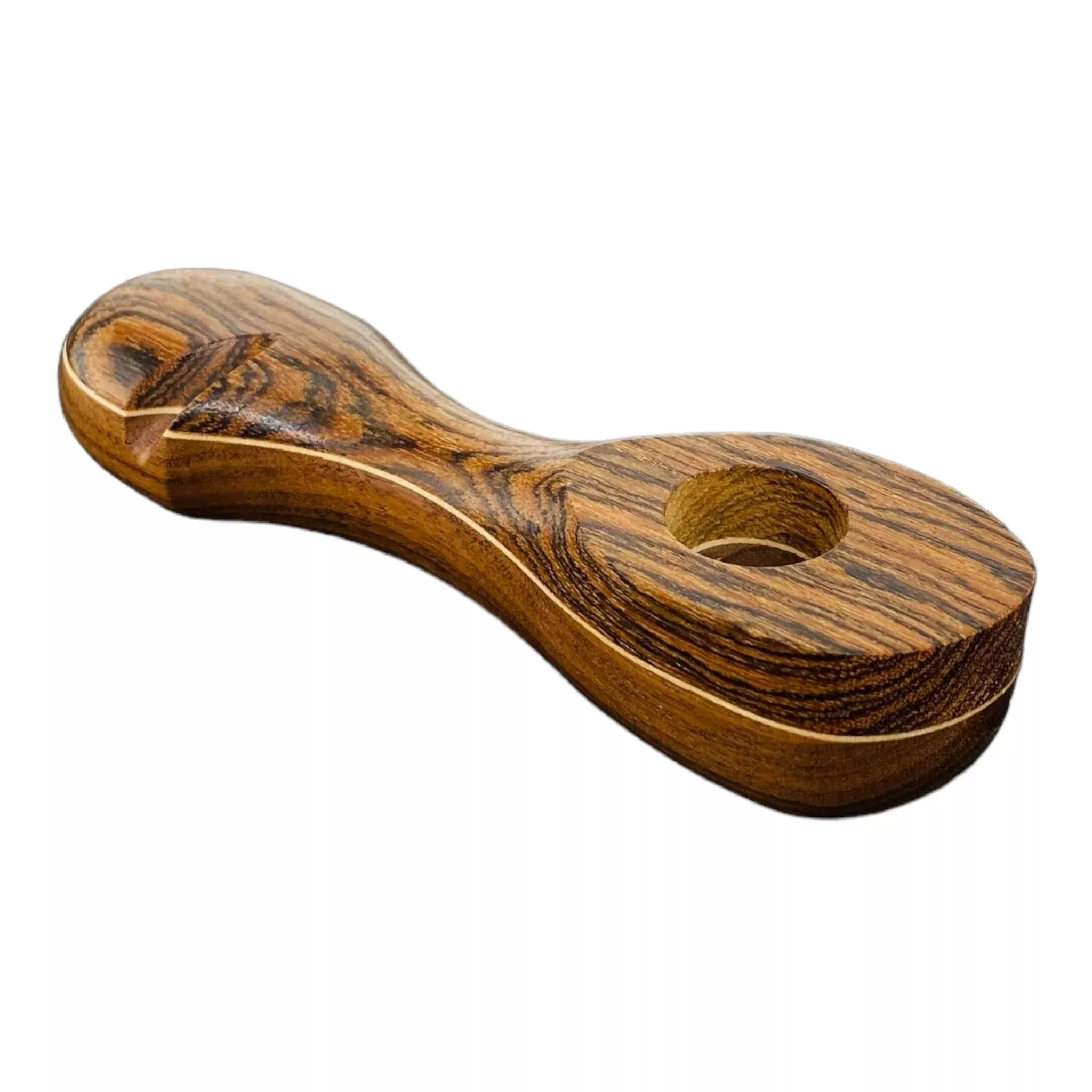 Wood Hand Pipe - Stretched Oval Wood Pipe