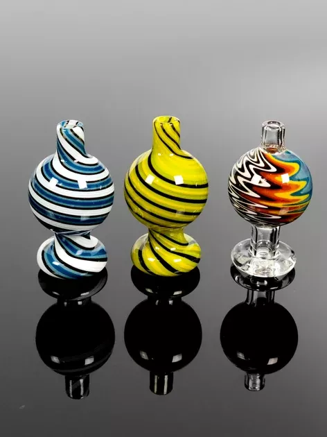 Worked bubble caps