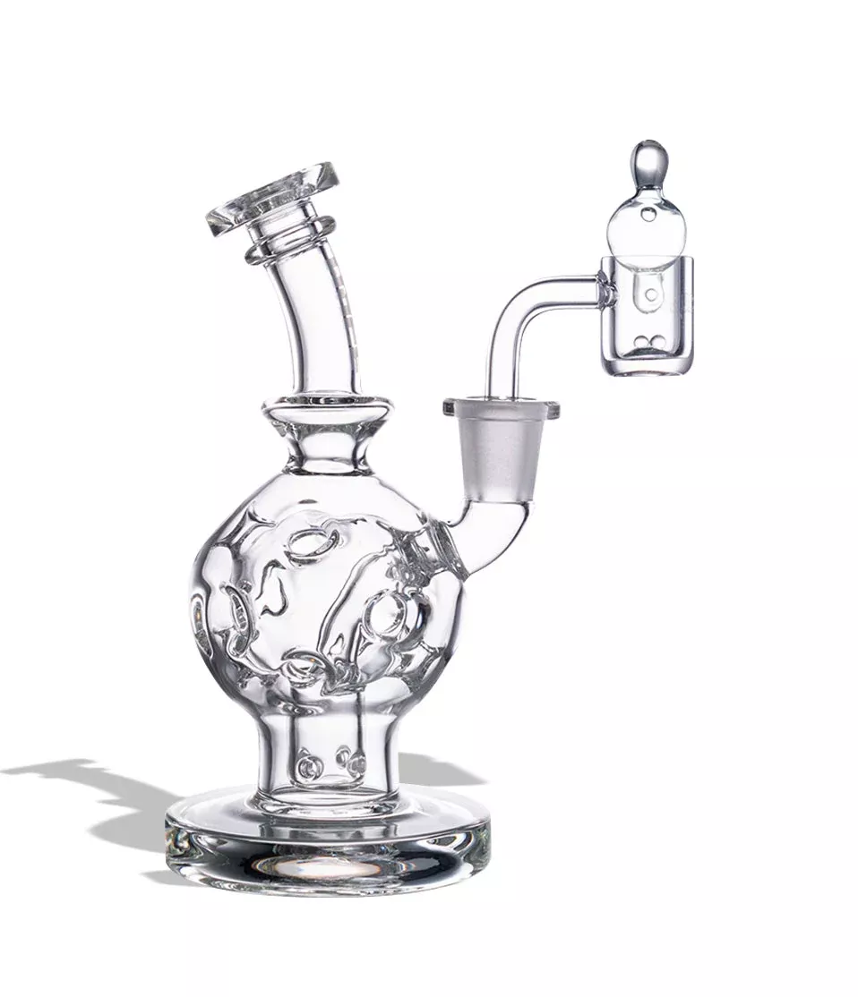 Wulf Mods Atom 14mm Glass Dab Rig with Quartz Banger