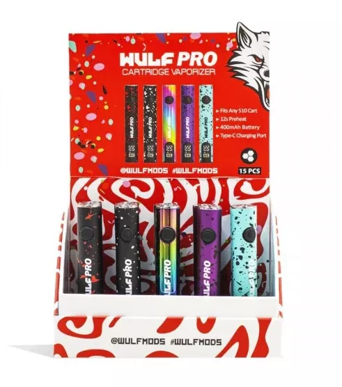 Wulf Pro 510 OLED Battery - 15 count Display