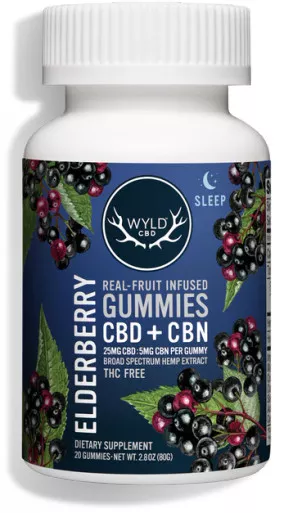 Wyld CBD Real-Fruit Infused Gummies CBD+CBN 30mg