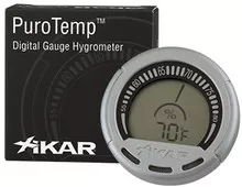 XiKAR 834XI PuroTemp Digital Hygrometer Thermometer Silver