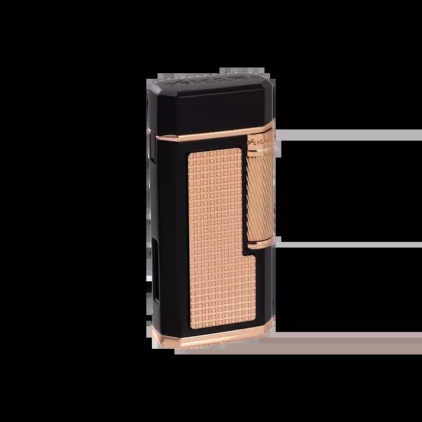 Xikar Ardore Black-Rose Gold Double Soft Flame Lighter