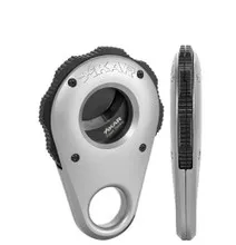 XiKAR Revolution Cigar Cutter Double Guillotine Silver Black