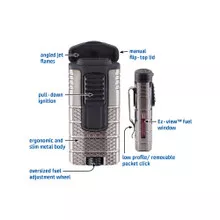 XiKAR Tactical 3 Jet Torch Cigar Lighter 553TNBK Tan Black