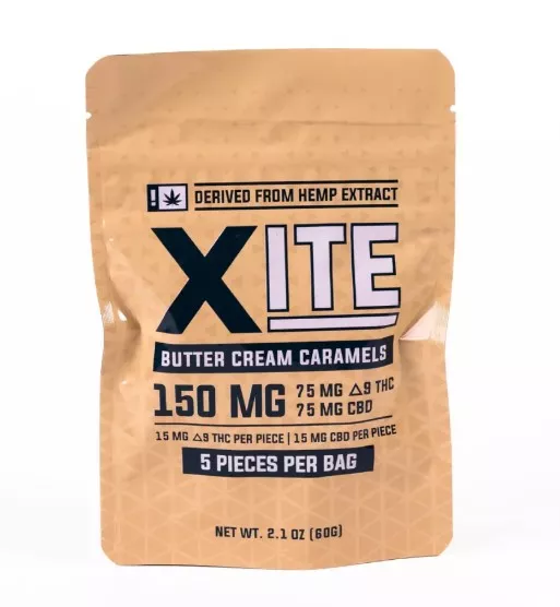 Xite Butter Cream Caramel CBD+THC 5-pack