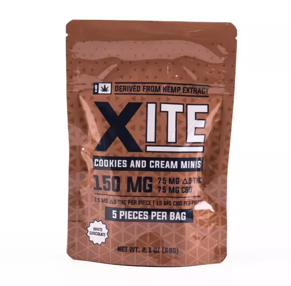 Xite Cookies & Cream CBD+THC 5-pack